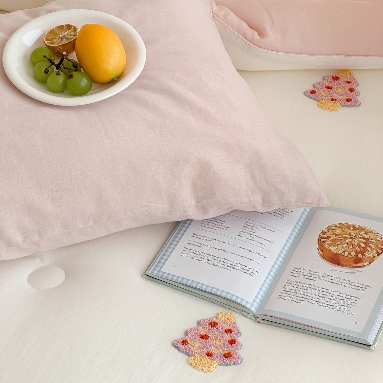 91家纺网 家纺一手货源 找家纺 一加一 2025新款全棉双层皱皱纱毛巾绣抗菌大豆被芯 星愿树