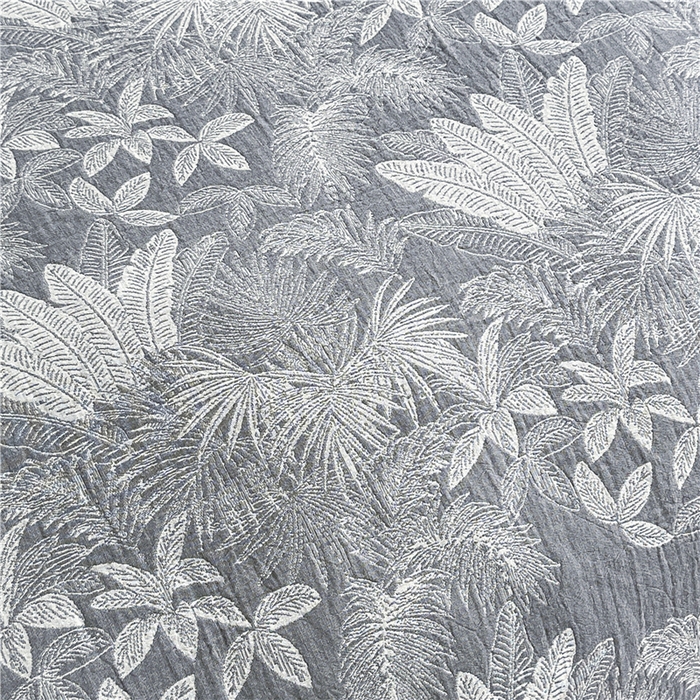 91家纺网 家纺一手货源 找家纺 佰亿莱 2026新款棉麻双层纱四件套 云木林-灰