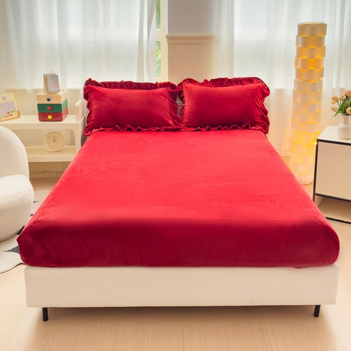 91家纺网 家纺一手货源 找家纺 （总）睡美人 2025新款亲肤舒适牛奶绒单品系列单床单单品床单单件床单