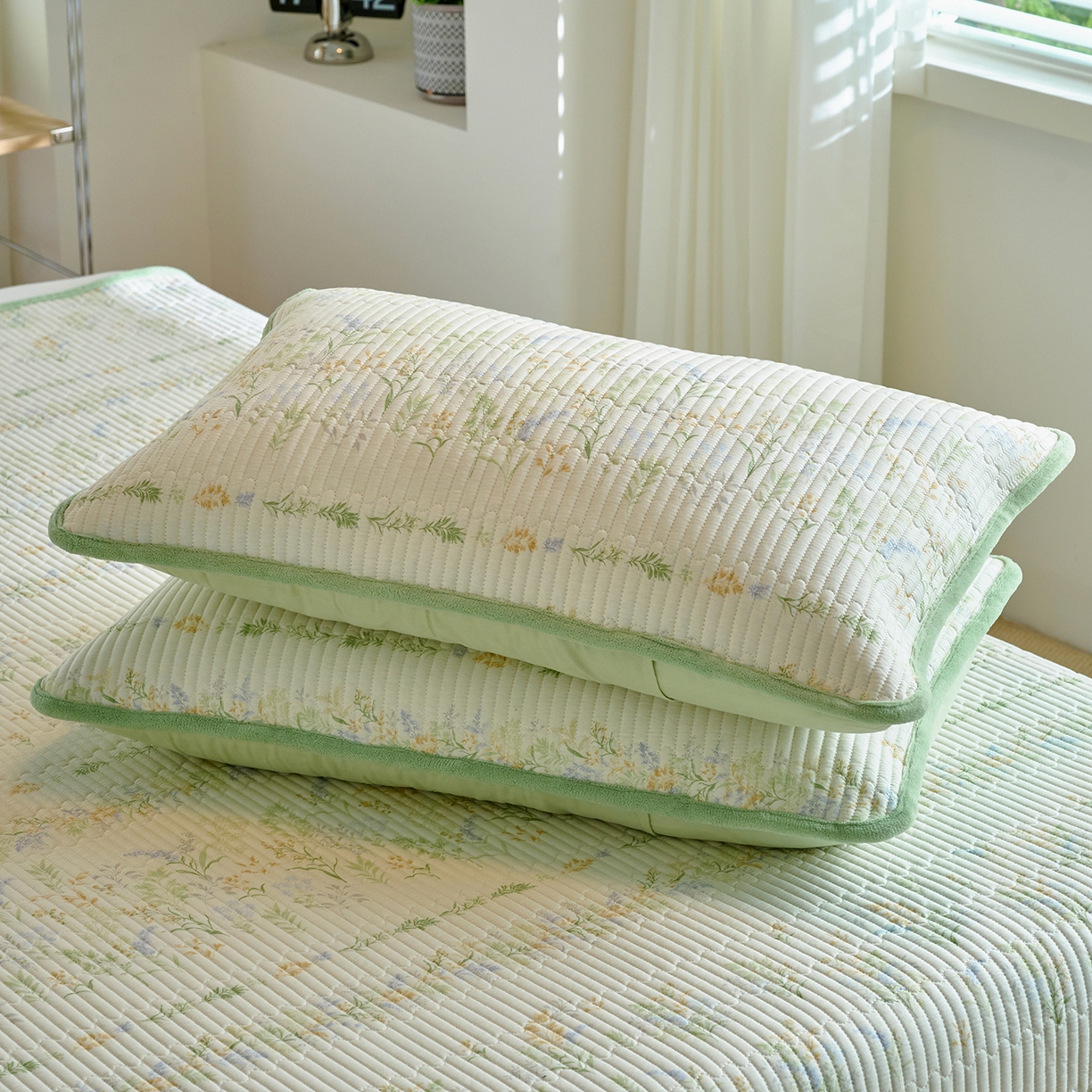 91家纺网 家纺一手货源 找家纺 X猫先生 2025新品棉加绒床盖一面全棉一面牛奶绒床盖炕盖加厚床单床垫四季款 丛草集（A棉B绒）