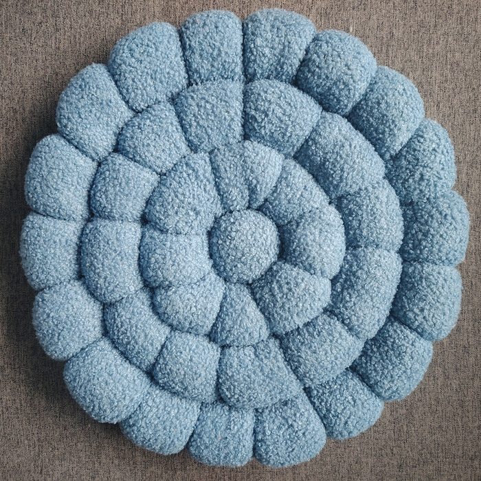 91家纺网 家纺一手货源 找家纺 （总）李帅家居 2025新款简约纯色编织饼干坐垫ins奶油风飘窗沙发靠垫法式奶油风可爱轻奢民宿客厅小众抱枕套