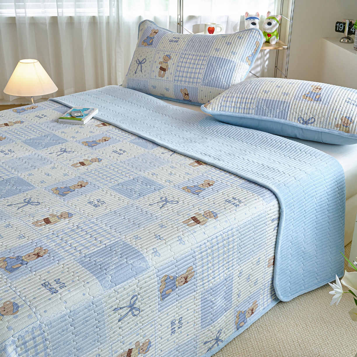 91家纺网 家纺一手货源 找家纺 （总）X猫先生 2025新品棉加绒床盖一面全棉一面牛奶绒床盖炕盖加厚床单床垫四季款