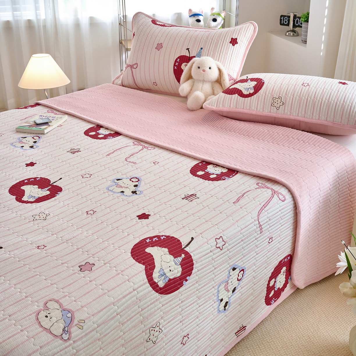 91家纺网 家纺一手货源 找家纺 （总）X猫先生 2025新品棉加绒床盖一面全棉一面牛奶绒床盖炕盖加厚床单床垫四季款