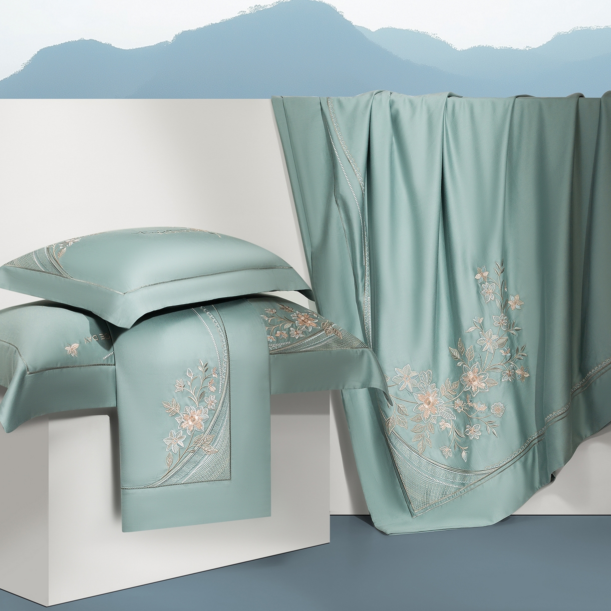 91家纺网 家纺一手货源 找家纺 （总）高大尚婚庆馆 2025新款磨毛四件套-梦语