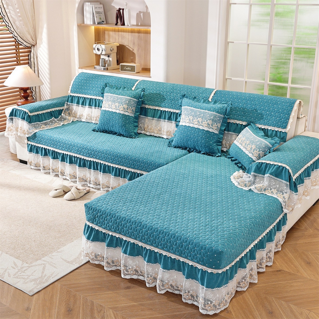 91家纺网 家纺一手货源 找家纺 （总）共鸣沙发垫 2025新款羊毛尼沙发垫