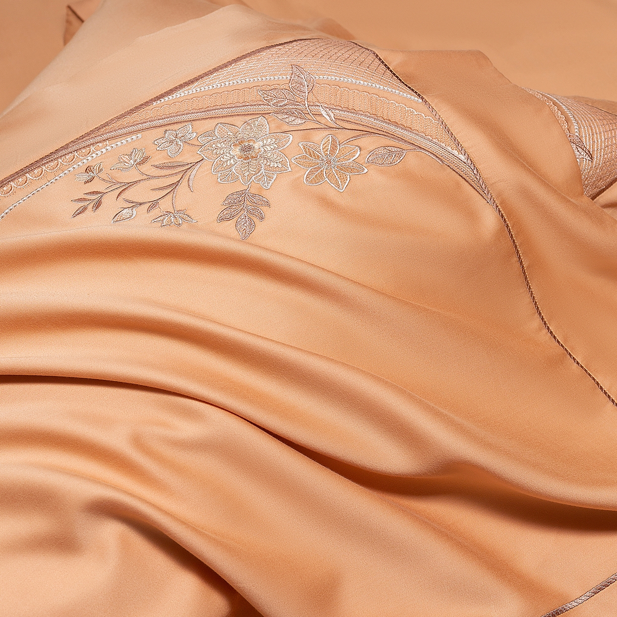 91家纺网 家纺一手货源 找家纺 高大尚婚庆馆 2025新款磨毛四件套-梦语 梦语-南瓜橘