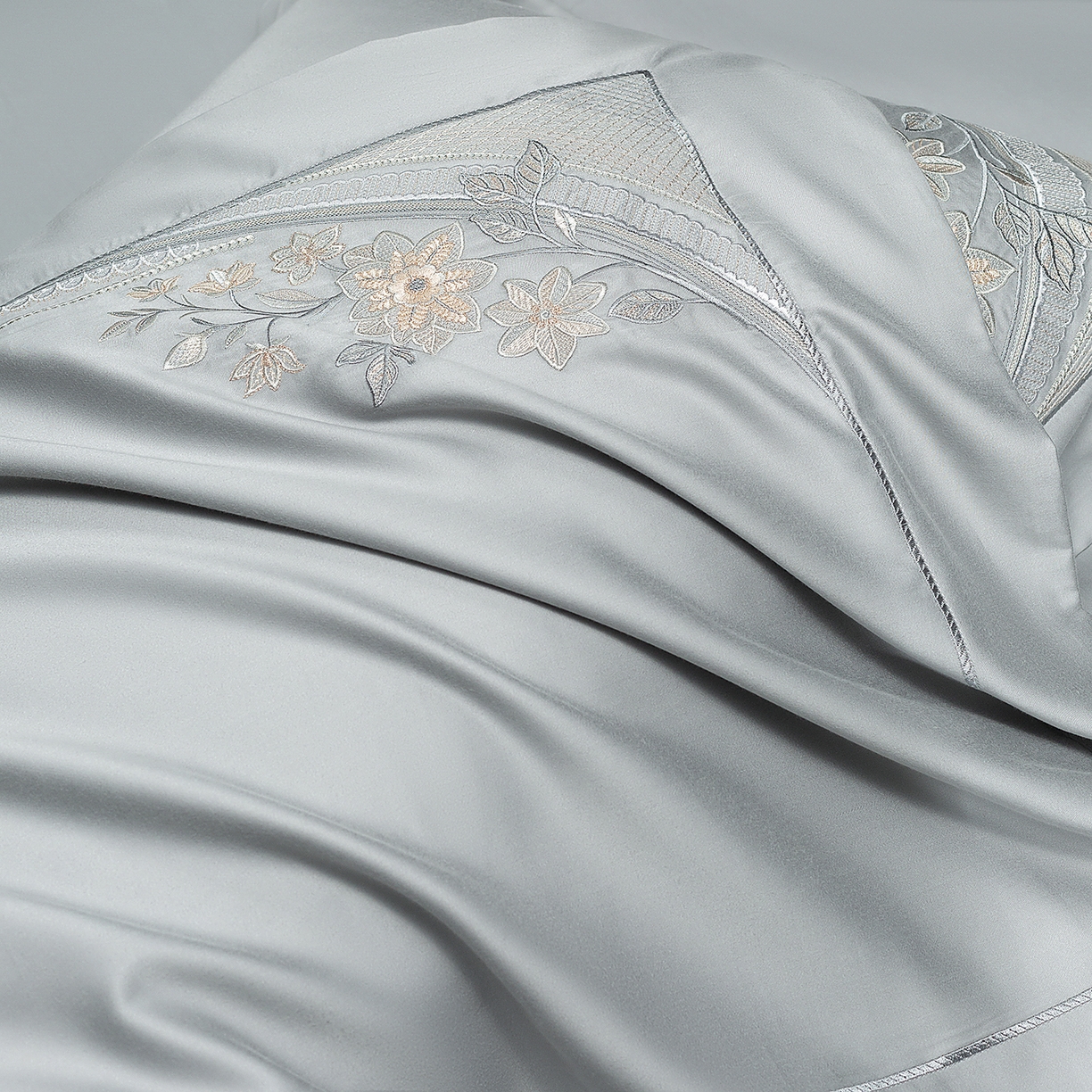 91家纺网 家纺一手货源 找家纺 高大尚婚庆馆 2025新款磨毛四件套-梦语 梦语-绅士灰