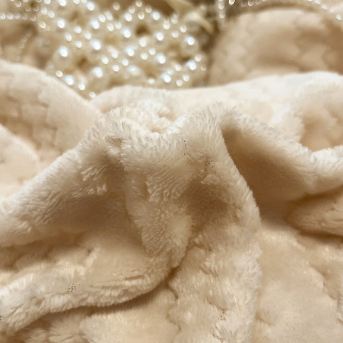 91家纺网 家纺一手货源 找家纺 酱子 2025新款成品提花包边牛奶绒四件套 提花-米杏