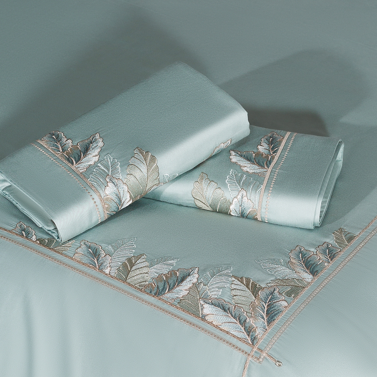 91家纺网 家纺一手货源 找家纺 （总）高大尚婚庆馆 2025新款磨毛四件套-蒂凡尼