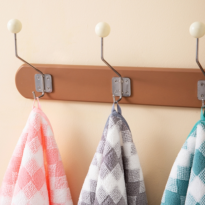 91家纺网 家纺一手货源 找家纺 （总）彩虹毛巾 加厚珊瑚绒毛巾浴巾套装三色格珊瑚绒吸水干发巾跨境外贸毛巾浴巾两件套女生洗澡毛浴巾方巾毛巾浴巾三件套