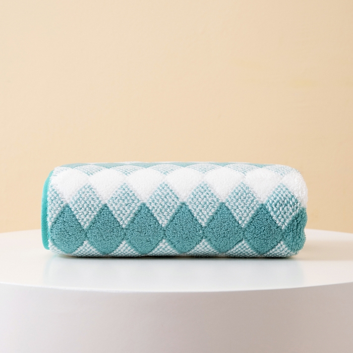 91家纺网 家纺一手货源 找家纺 （总）彩虹毛巾 加厚珊瑚绒毛巾浴巾套装三色格珊瑚绒吸水干发巾跨境外贸毛巾浴巾两件套女生洗澡毛浴巾方巾毛巾浴巾三件套