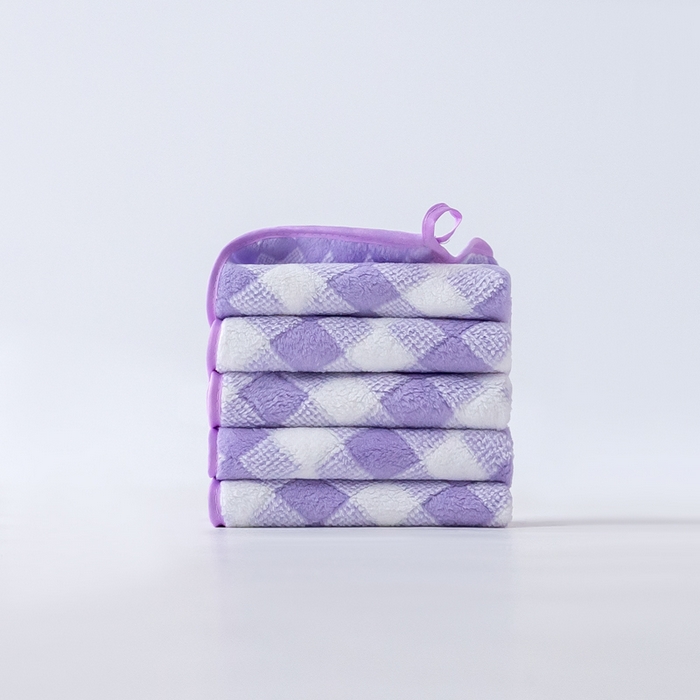 91家纺网 家纺一手货源 找家纺 （总）彩虹毛巾 加厚珊瑚绒毛巾浴巾套装三色格珊瑚绒吸水干发巾跨境外贸毛巾浴巾两件套女生洗澡毛浴巾方巾毛巾浴巾三件套