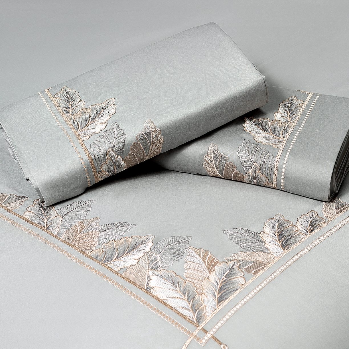 91家纺网 家纺一手货源 找家纺 高大尚婚庆馆 2025新款磨毛四件套-蒂凡尼 蒂凡尼-绅士灰