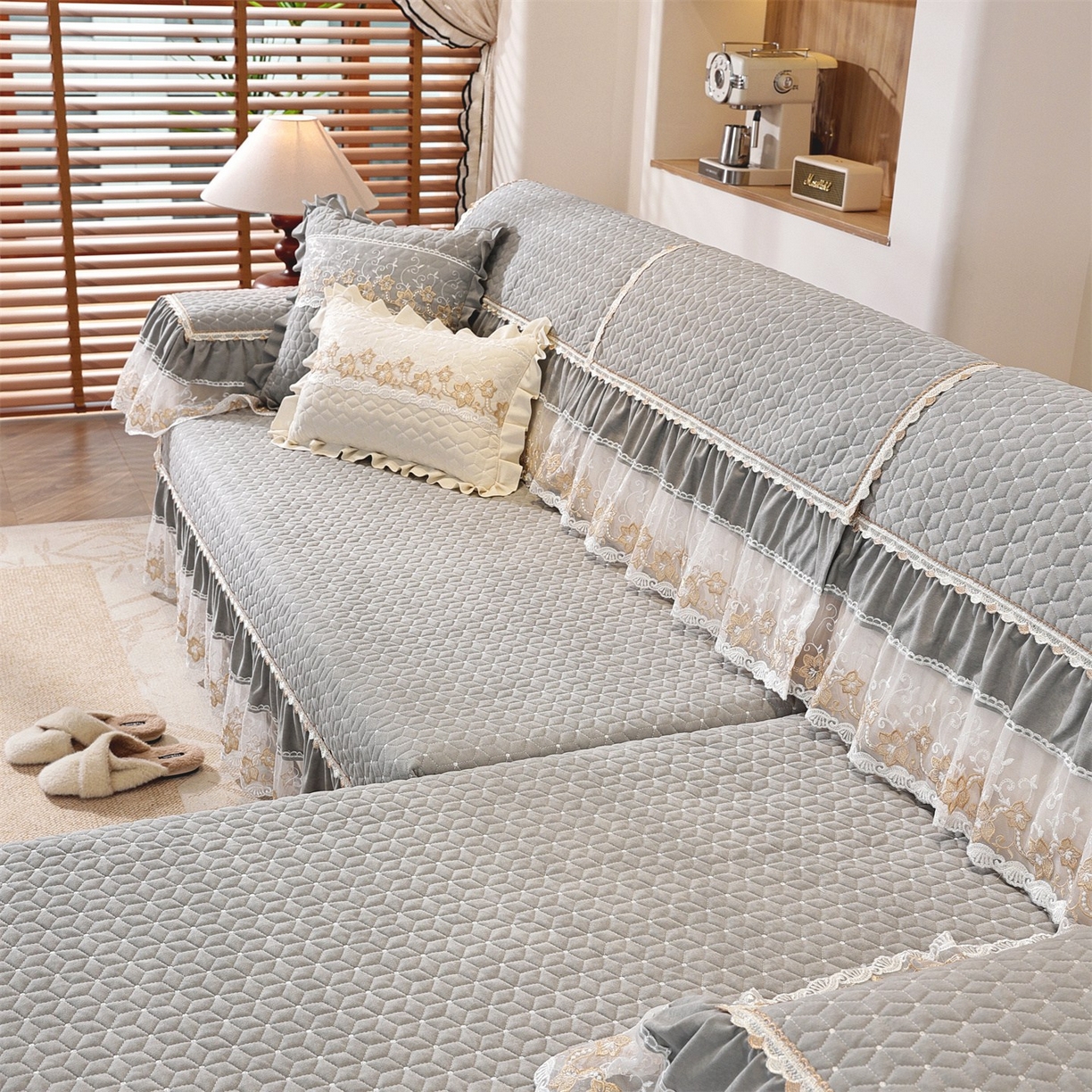 91家纺网 家纺一手货源 找家纺 （总）共鸣沙发垫 2025新款羊毛尼沙发垫