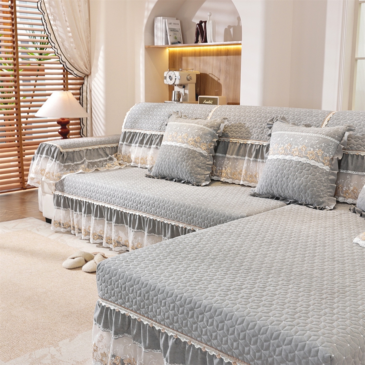 91家纺网 家纺一手货源 找家纺 （总）共鸣沙发垫 2025新款羊毛尼沙发垫