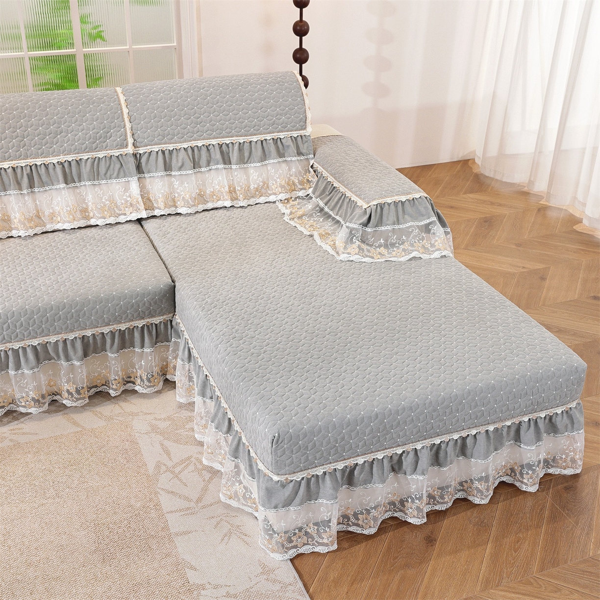 91家纺网 家纺一手货源 找家纺 （总）共鸣沙发垫 2025新款羊毛尼沙发垫