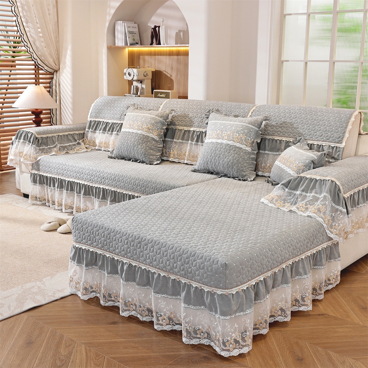 91家纺网 家纺一手货源 找家纺 （总）共鸣沙发垫 2025新款羊毛尼沙发垫