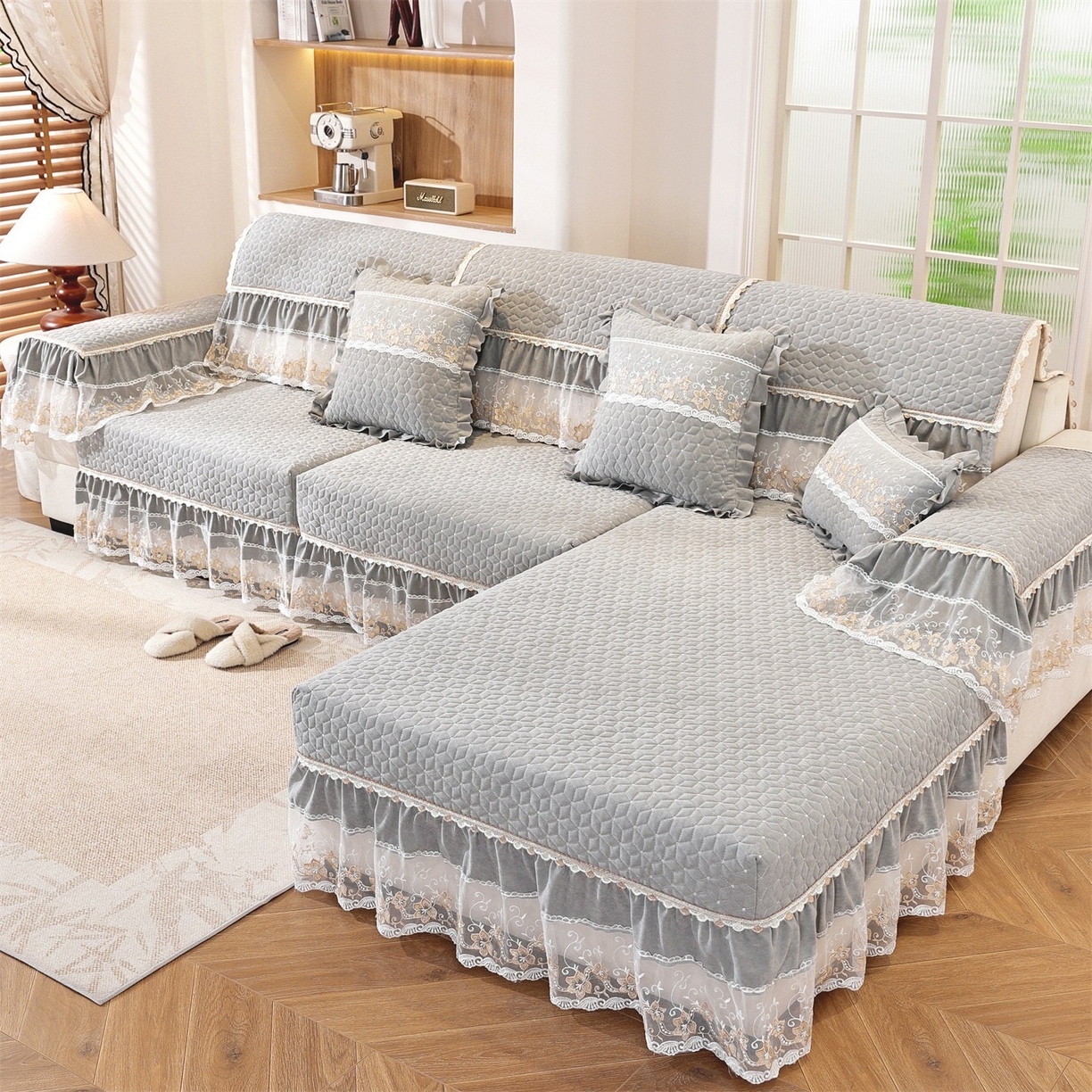 91家纺网 家纺一手货源 找家纺 （总）共鸣沙发垫 2025新款羊毛尼沙发垫