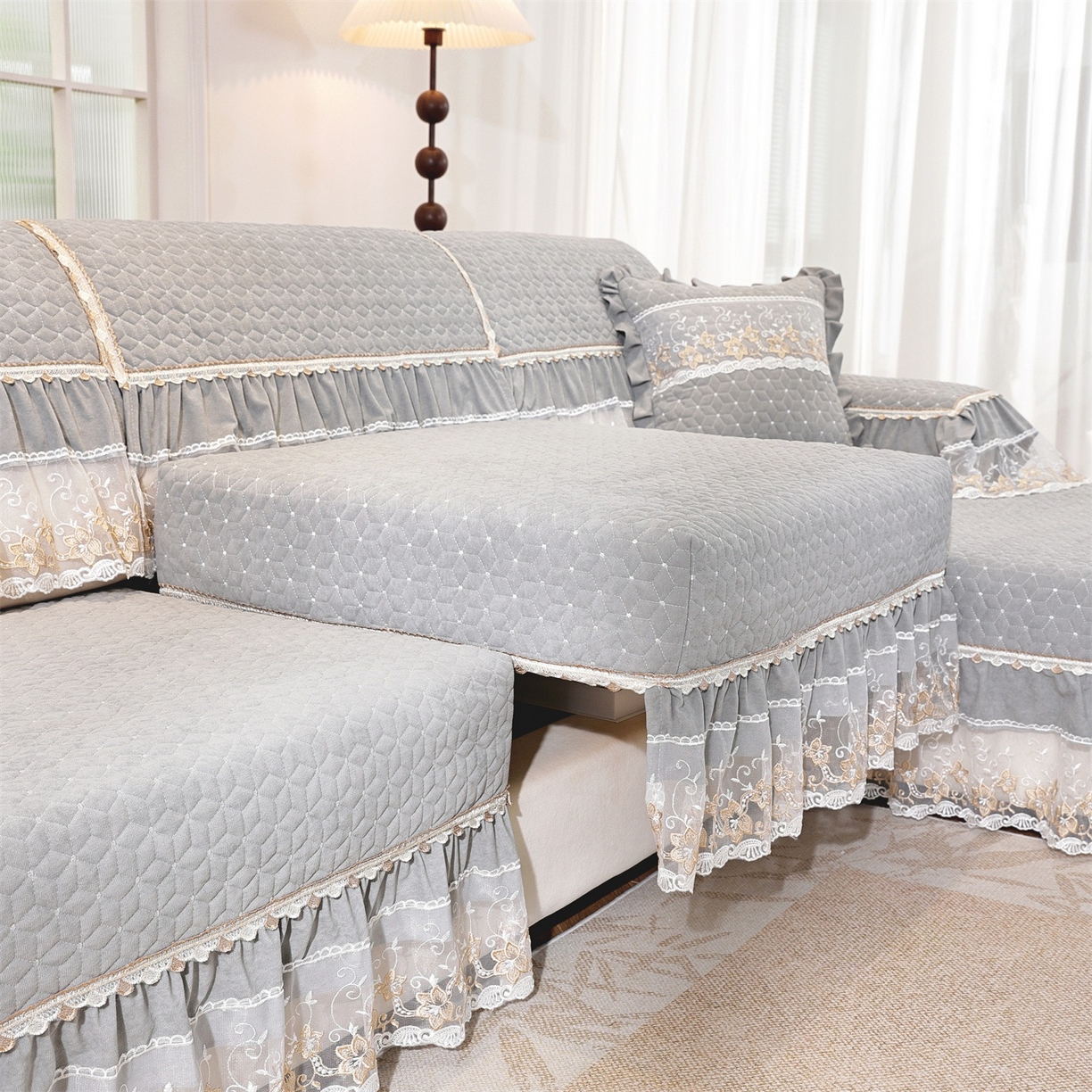 91家纺网 家纺一手货源 找家纺 （总）共鸣沙发垫 2025新款羊毛尼沙发垫