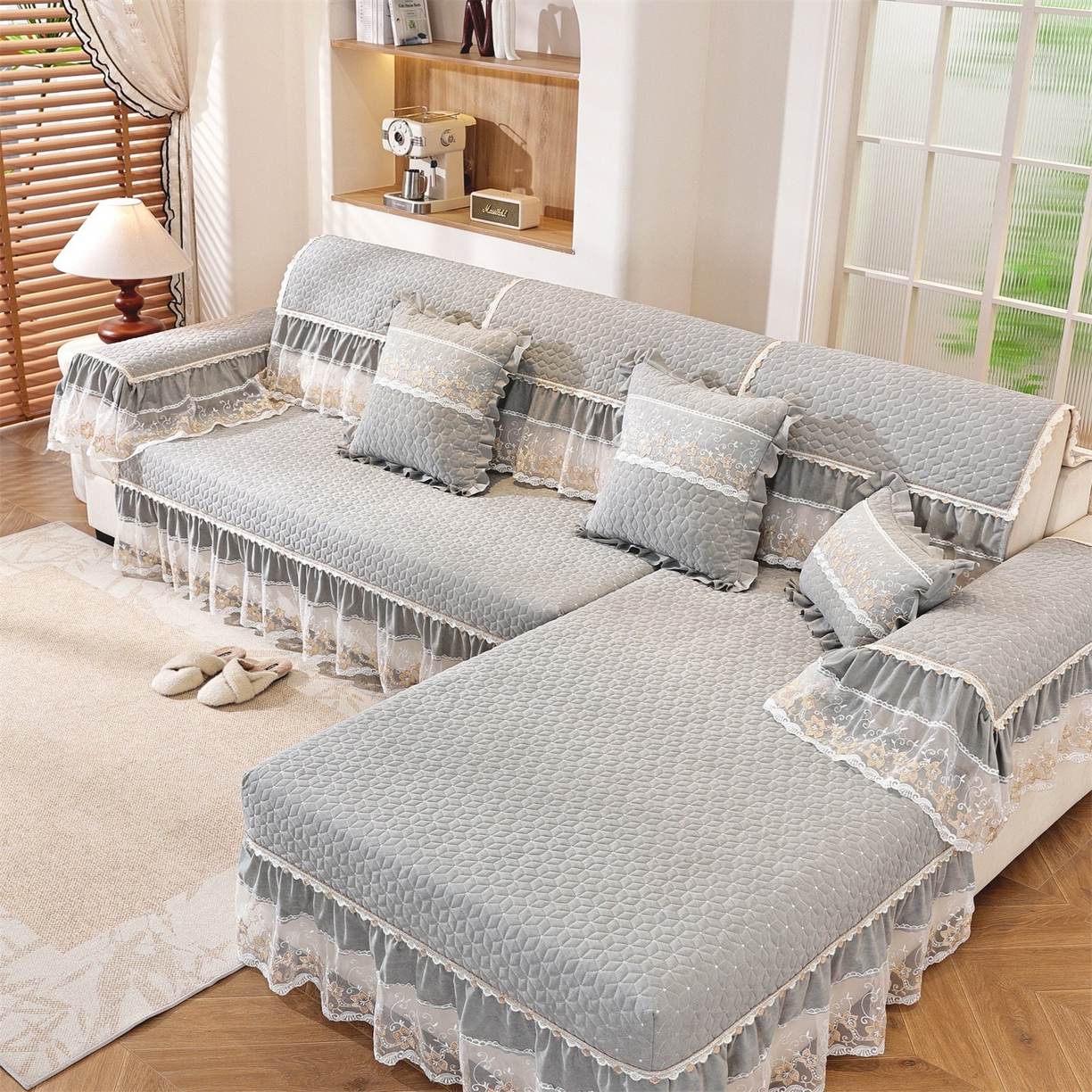 91家纺网 家纺一手货源 找家纺 （总）共鸣沙发垫 2025新款羊毛尼沙发垫