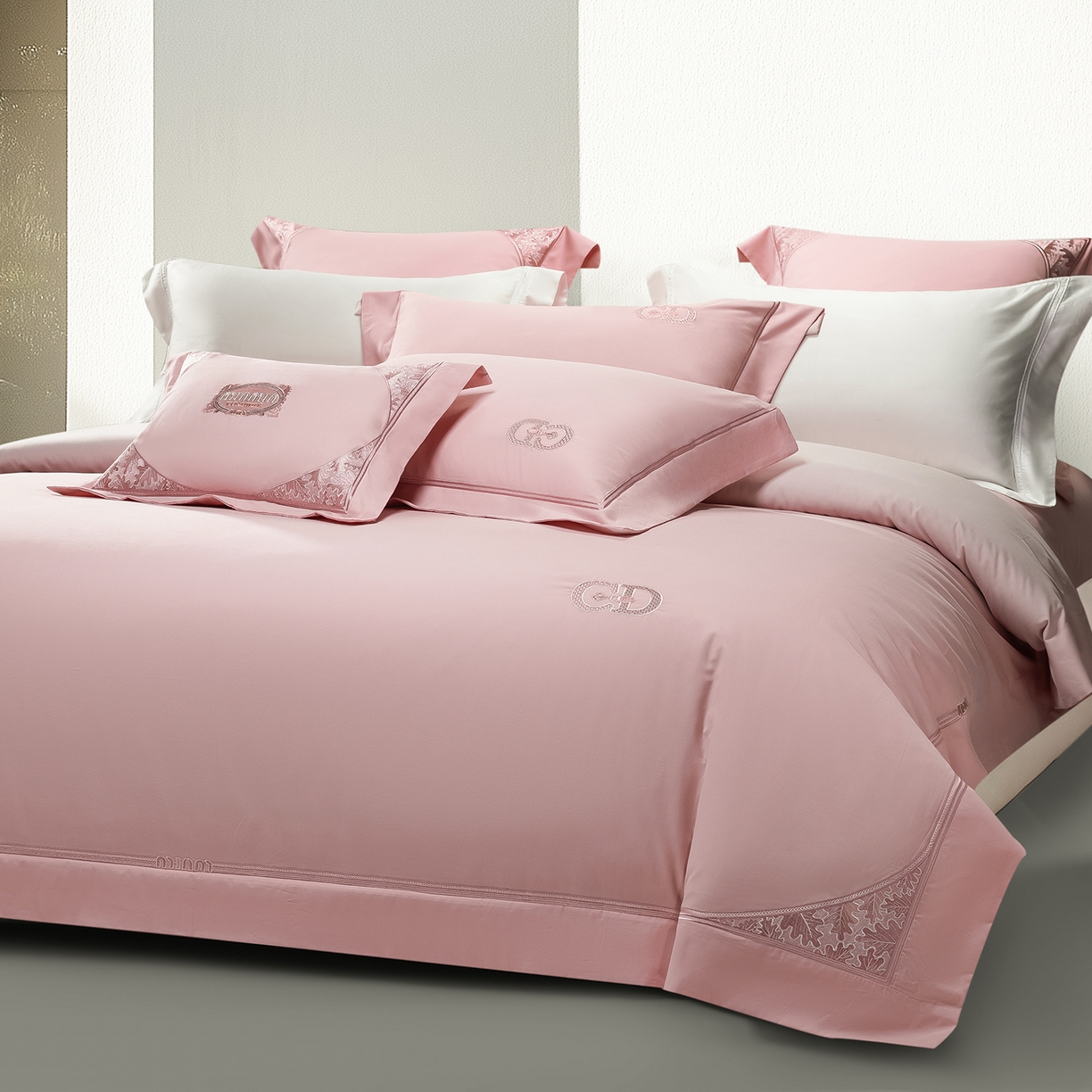 91家纺网 家纺一手货源 找家纺 （总）高大尚婚庆馆 2025新款长绒棉磨毛四件套-贝罗