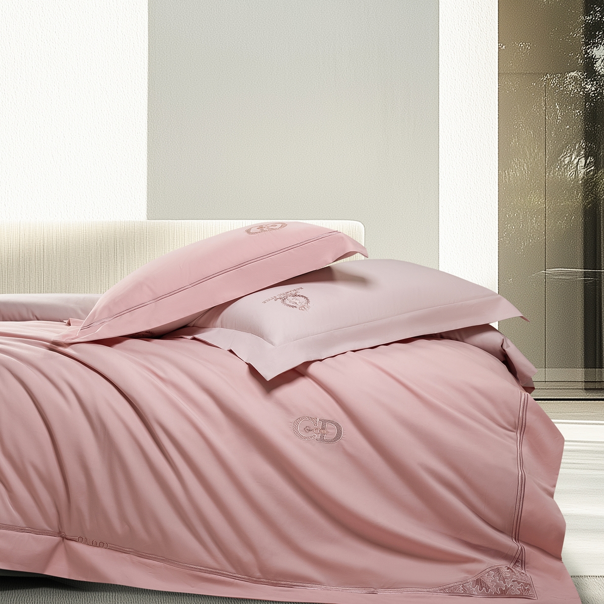 91家纺网 家纺一手货源 找家纺 （总）高大尚婚庆馆 2025新款长绒棉磨毛四件套-贝罗