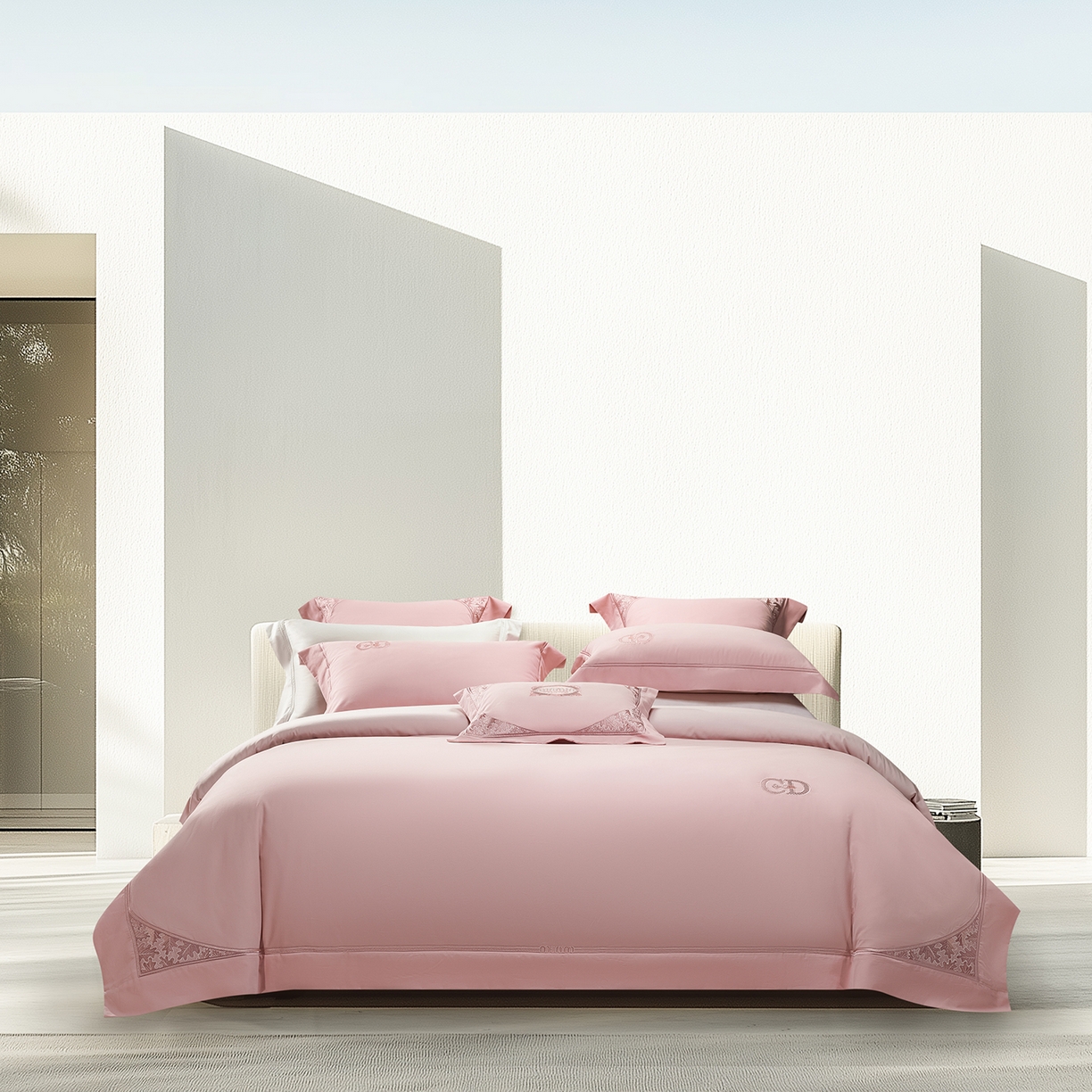 91家纺网 家纺一手货源 找家纺 （总）高大尚婚庆馆 2025新款长绒棉磨毛四件套-贝罗