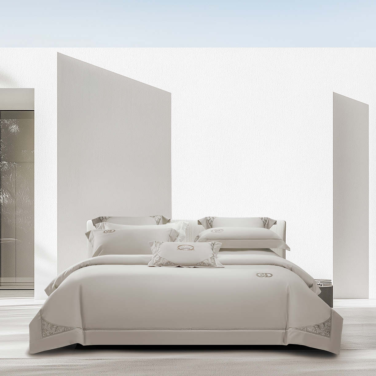 91家纺网 家纺一手货源 找家纺 （总）高大尚婚庆馆 2025新款长绒棉磨毛四件套-贝罗