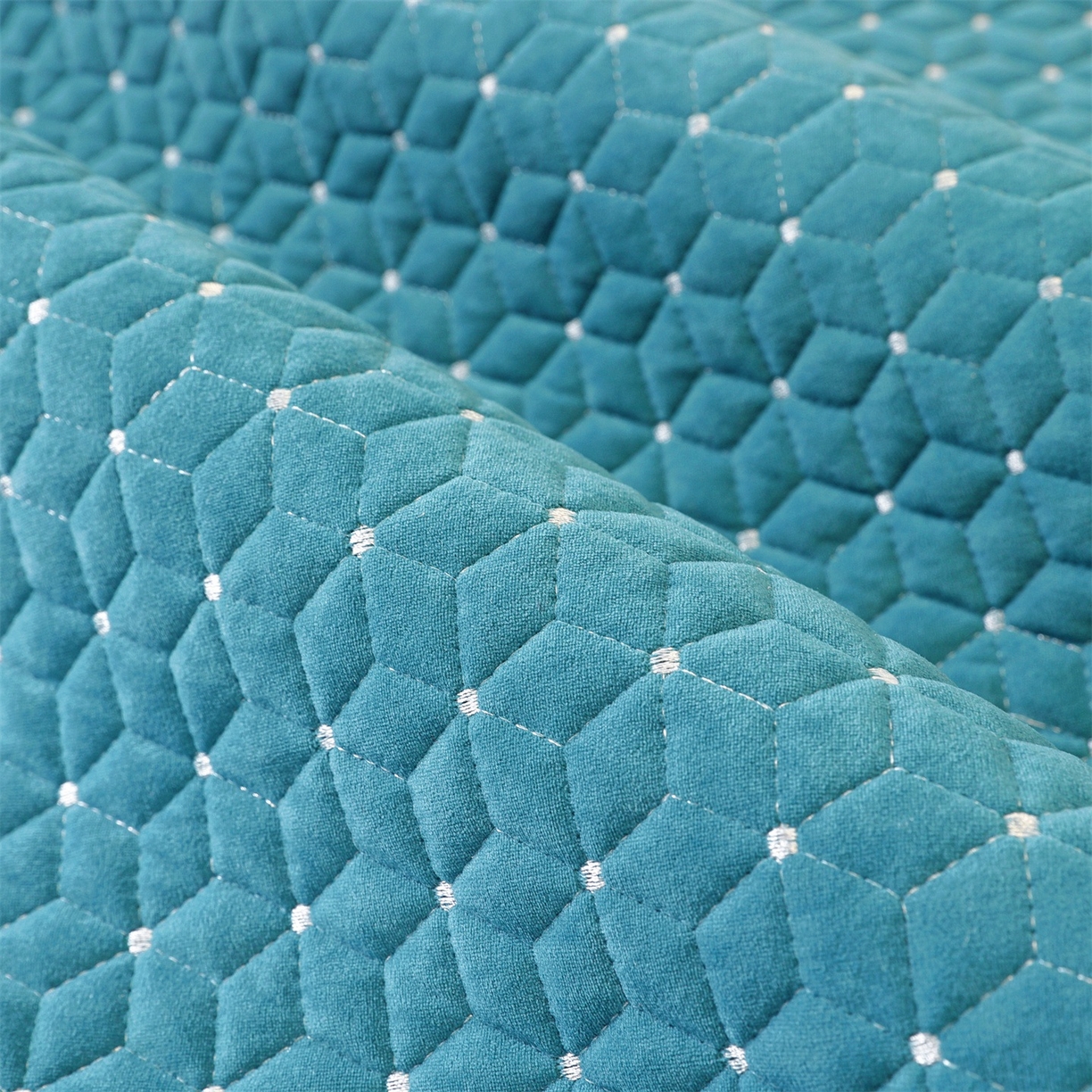 91家纺网 家纺一手货源 找家纺 共鸣沙发垫 2025新款羊毛尼沙发垫 羊毛尼绿色