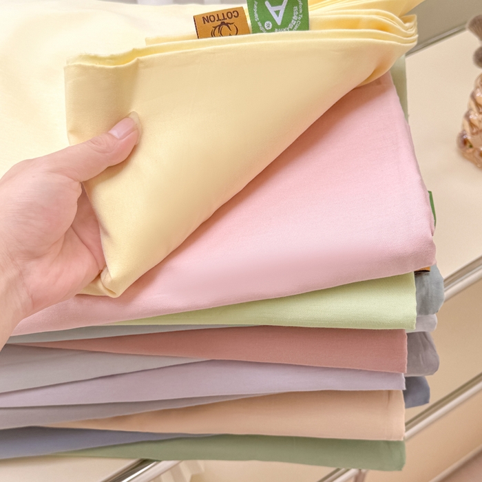 91家纺网 家纺一手货源 找家纺 凡客家居 2025新款全棉纯色简约单品床单系列 组合图