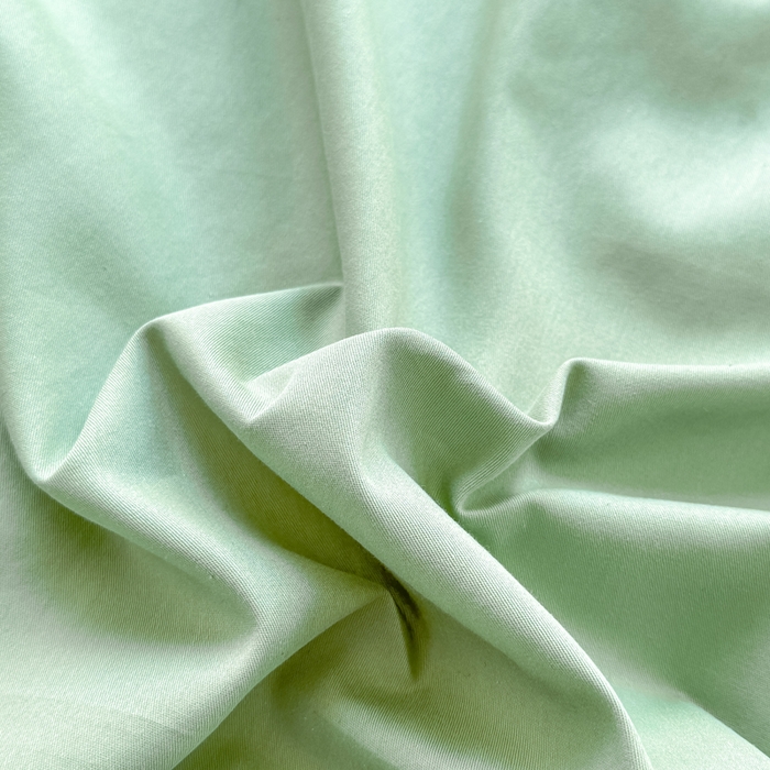 91家纺网 家纺一手货源 找家纺 凡客家居 2025新款全棉纯色简约单品床单系列 中绿