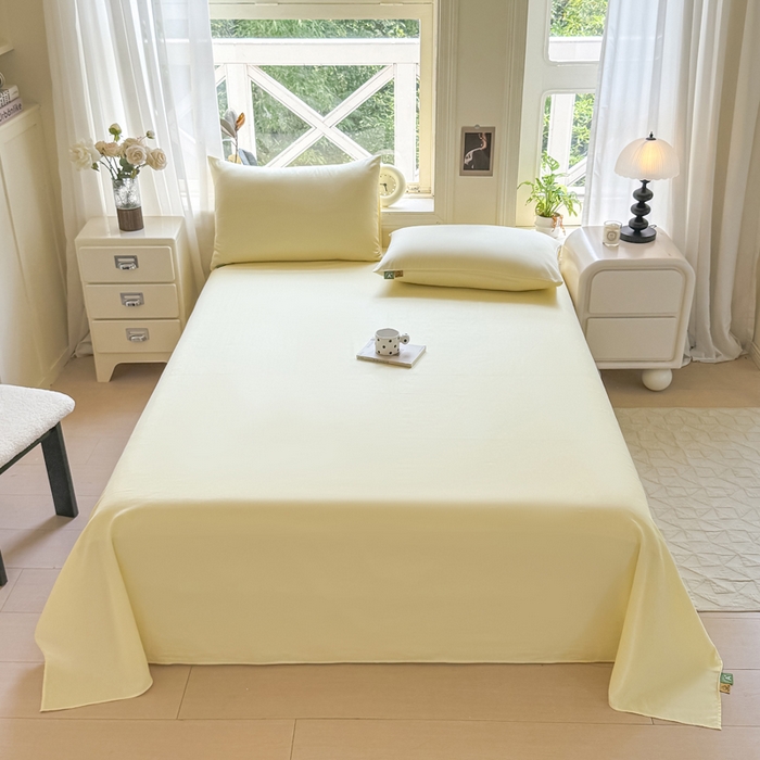 91家纺网 家纺一手货源 找家纺 （总）凡客家居 2025新款全棉纯色简约单品床单系列