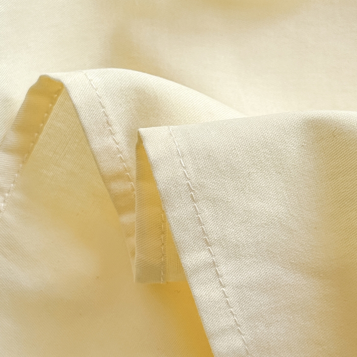 91家纺网 家纺一手货源 找家纺 凡客家居 2025新款全棉纯色简约单品床单系列 茉莉黄