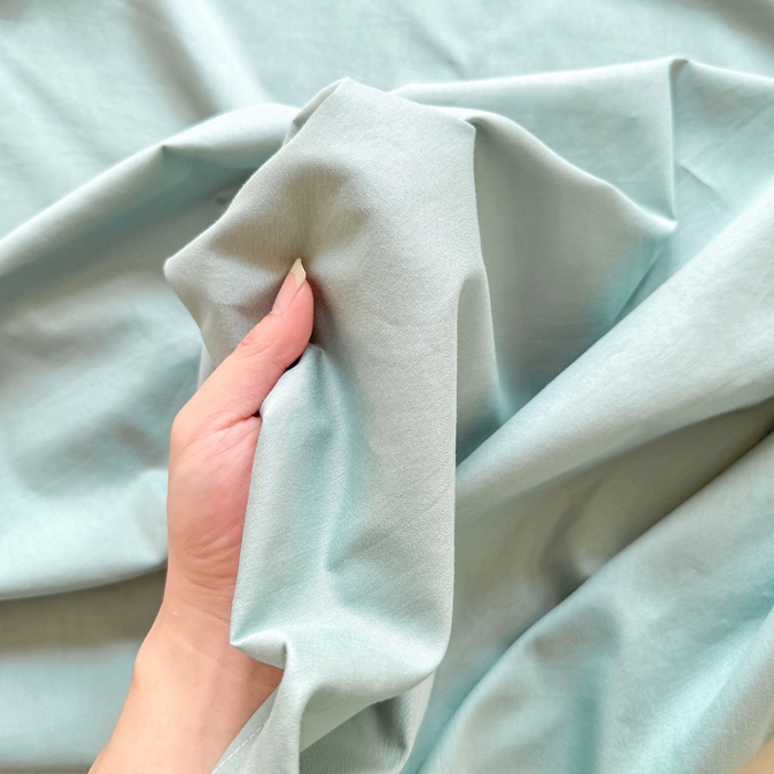 91家纺网 家纺一手货源 找家纺 凡客家居 2025新款全棉纯色简约单品床单系列 氧气蓝