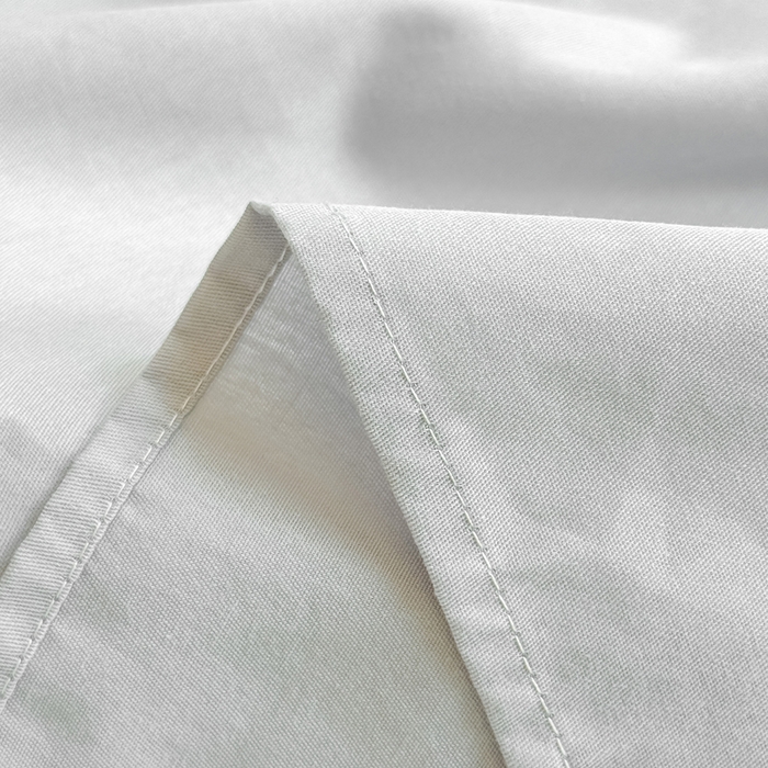 91家纺网 家纺一手货源 找家纺 凡客家居 2025新款全棉纯色简约单品床单系列 冰川灰