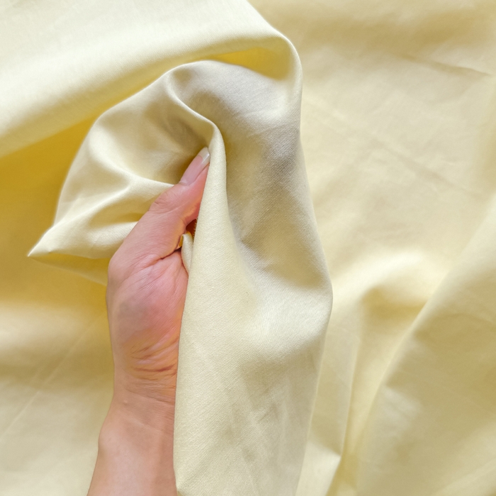 91家纺网 家纺一手货源 找家纺 凡客家居 2025新款全棉纯色简约单品床单系列 茉莉黄