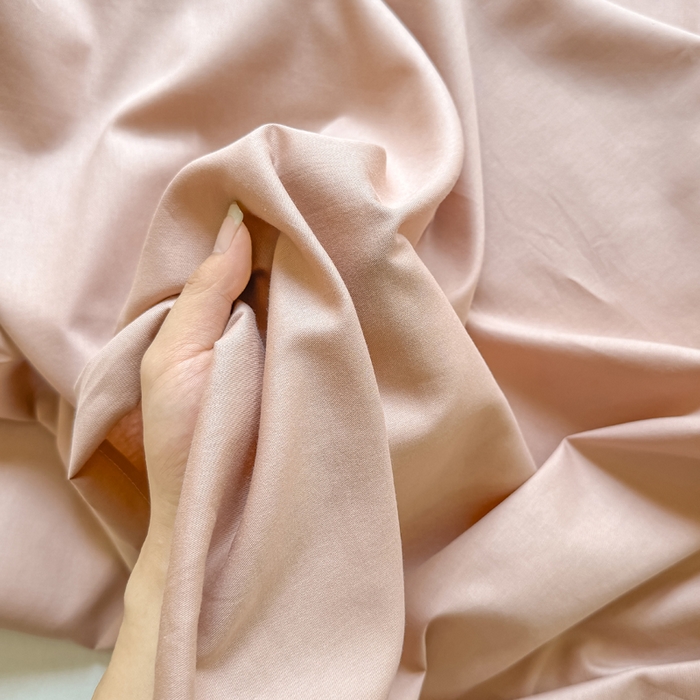 91家纺网 家纺一手货源 找家纺 凡客家居 2025新款全棉纯色简约单品床单系列 豆沙粉