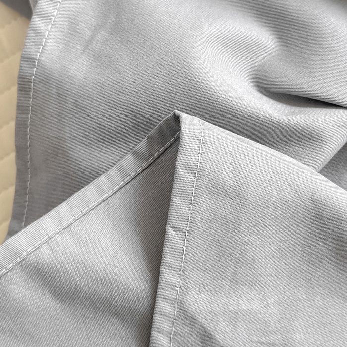 91家纺网 家纺一手货源 找家纺 凡客家居 2025新款全棉纯色简约单品床单系列 雅灰