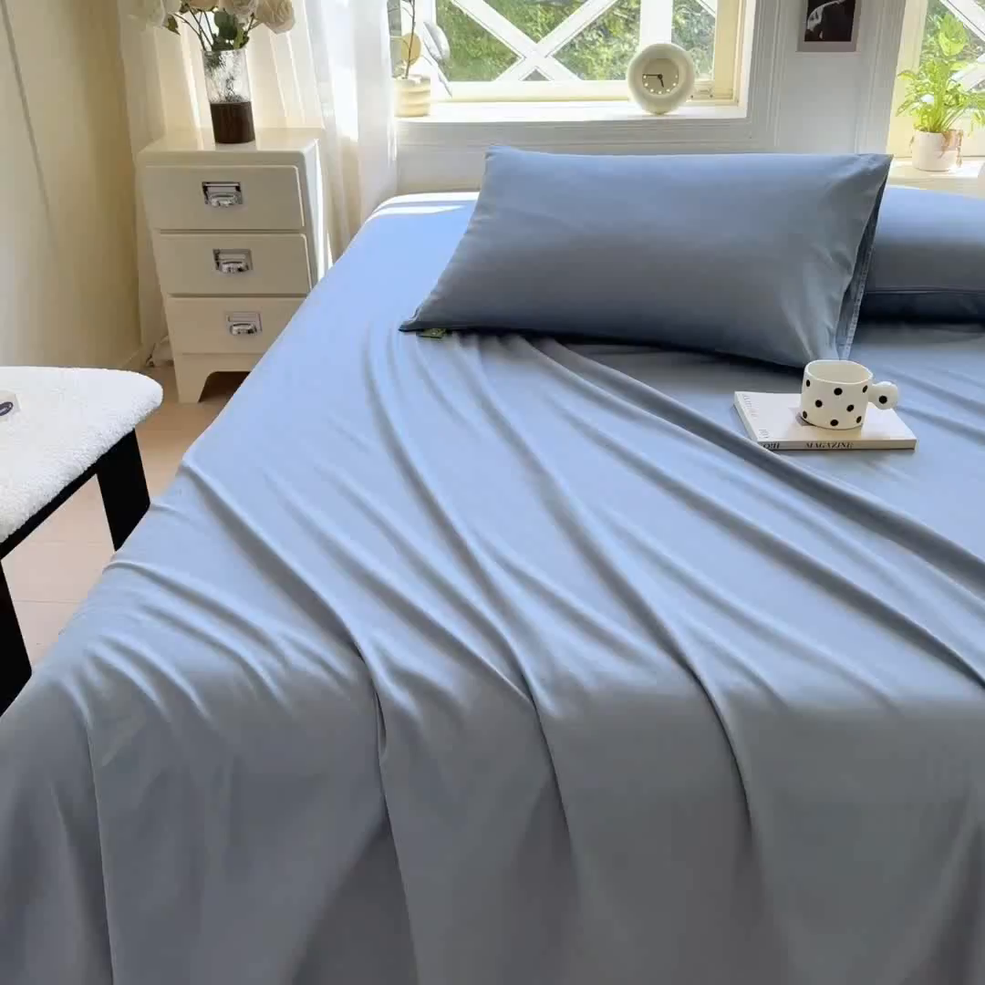 91家纺网 家纺一手货源 找家纺 （总）凡客家居 2025新款全棉纯色简约单品床单系列