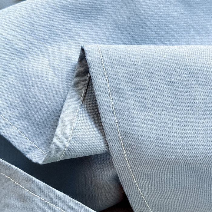 91家纺网 家纺一手货源 找家纺 凡客家居 2025新款全棉纯色简约单品床单系列 蔚蓝