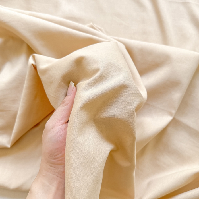 91家纺网 家纺一手货源 找家纺 凡客家居 2025新款全棉纯色简约单品床单系列 奶茶