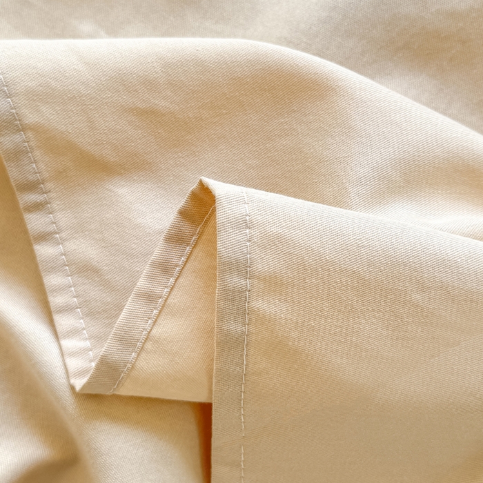 91家纺网 家纺一手货源 找家纺 凡客家居 2025新款全棉纯色简约单品床单系列 奶茶