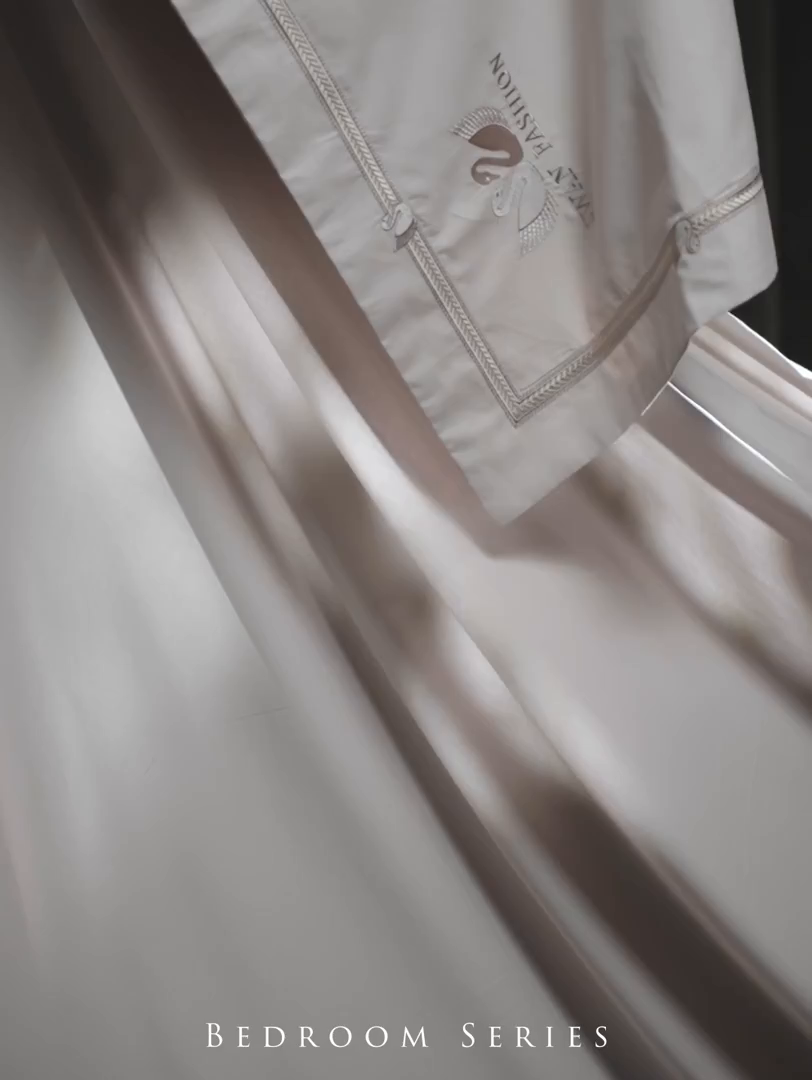 91家纺网 家纺一手货源 找家纺 （总）高大尚婚庆馆 2025新款长绒棉磨毛四件套-施华洛