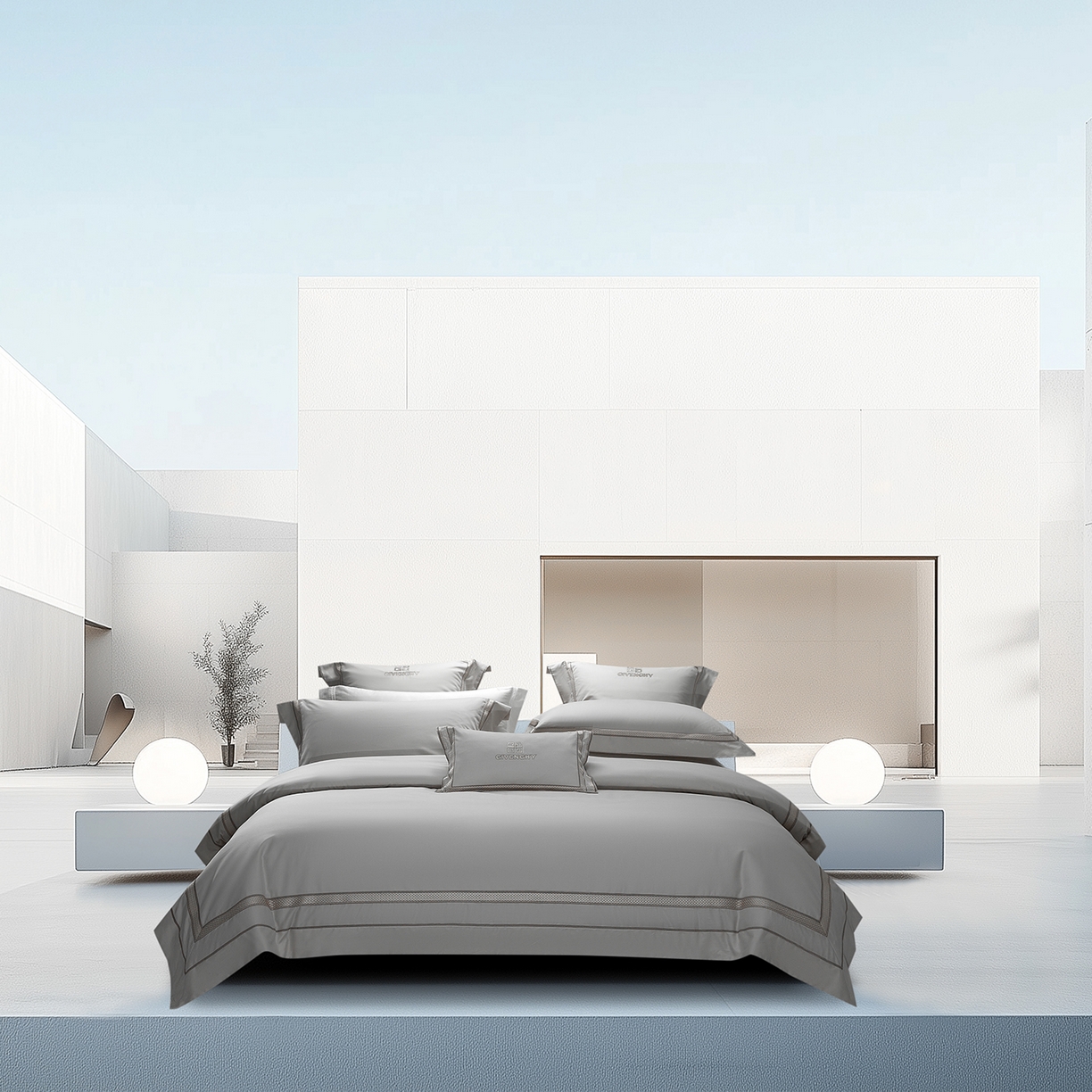 91家纺网 家纺一手货源 找家纺 （总）高大尚婚庆馆 2025新款长绒棉磨毛四件套-纪梵希