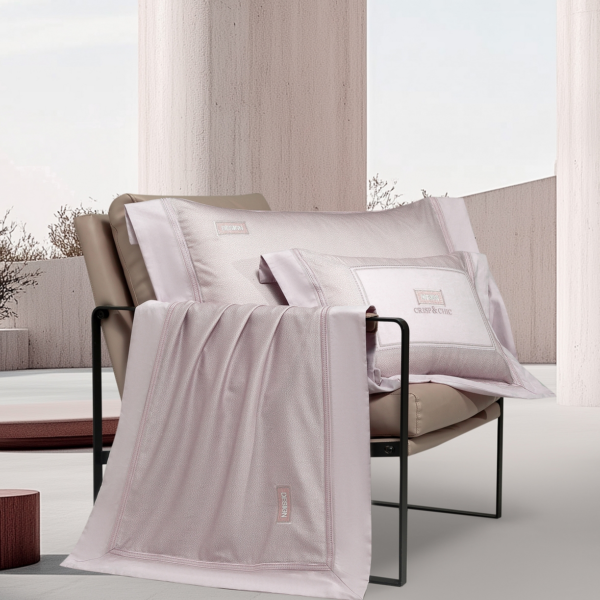 91家纺网 家纺一手货源 找家纺 （总）高大尚婚庆馆 2025新款长绒棉磨毛四件套-迪澳