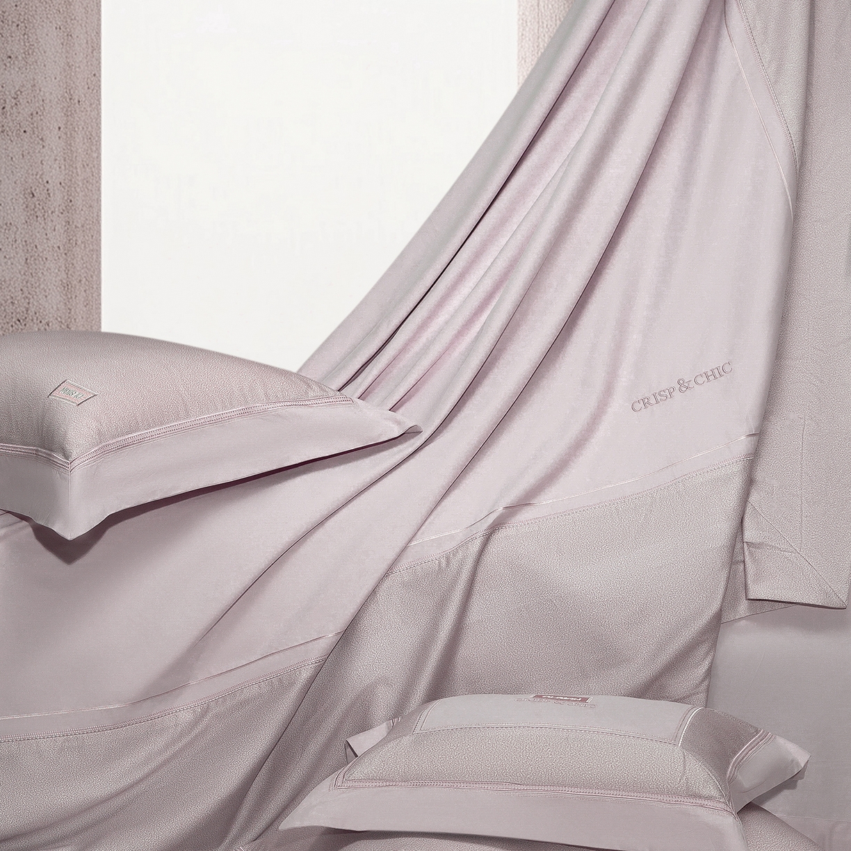 91家纺网 家纺一手货源 找家纺 （总）高大尚婚庆馆 2025新款长绒棉磨毛四件套-迪澳