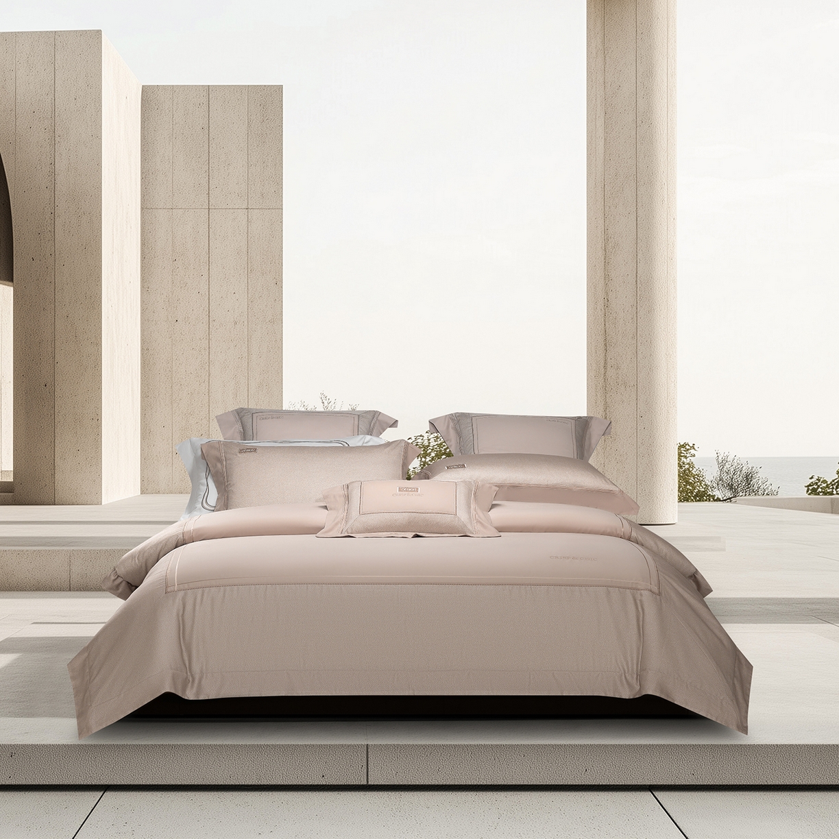 91家纺网 家纺一手货源 找家纺 （总）高大尚婚庆馆 2025新款长绒棉磨毛四件套-迪澳