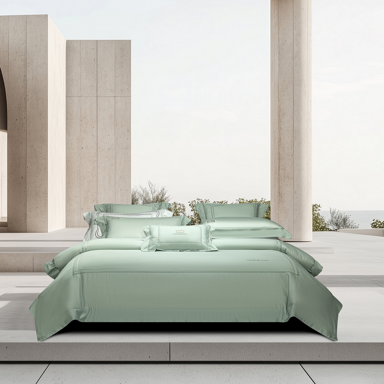 91家纺网 家纺一手货源 找家纺 （总）高大尚婚庆馆 2025新款长绒棉磨毛四件套-迪澳