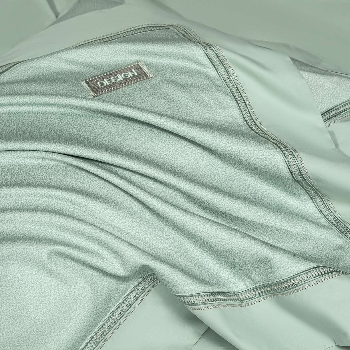 91家纺网 家纺一手货源 找家纺 高大尚婚庆馆 2025新款长绒棉磨毛四件套-迪澳 MXG迪澳-清新绿