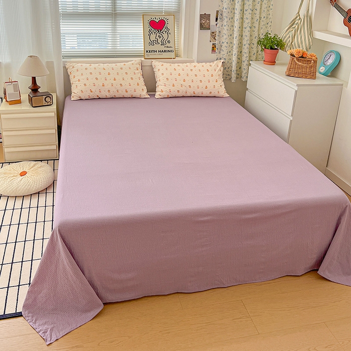 91家纺网 家纺一手货源 找家纺 仟网汇 2025新款古法水洗棉小布袋四件套 甜心萌狗